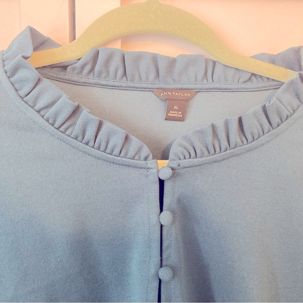 Ann Taylor Turquoise Tunic- XL